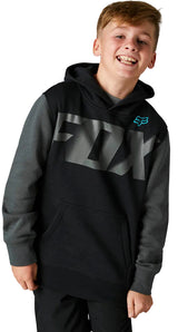 Fox YOUTH RKANE PO FLEECE Black FRONT FACING MODEL