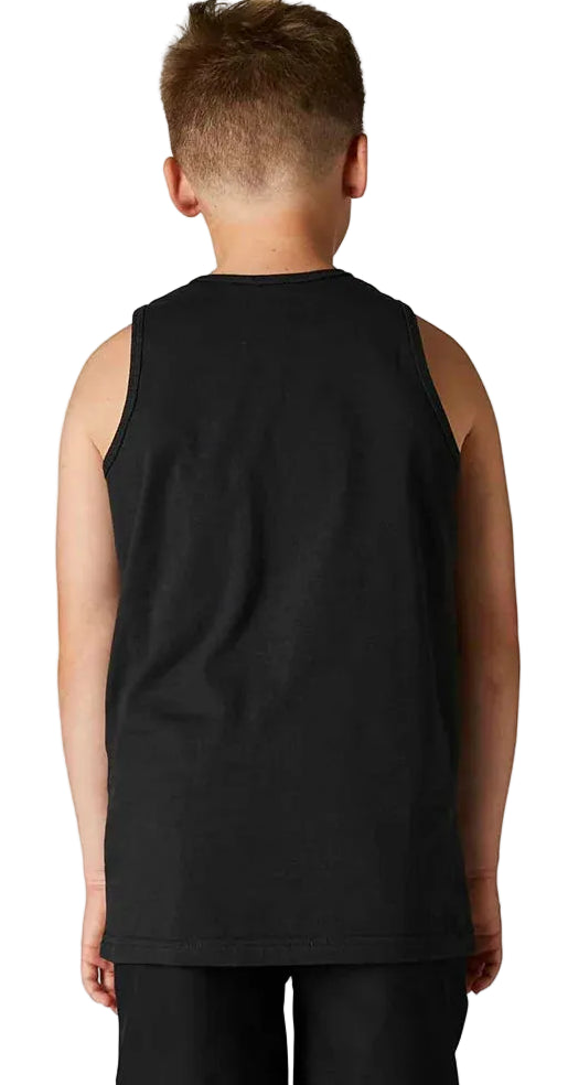 Fox YOUTH BNKR TANK Black BACK FACING MODEL