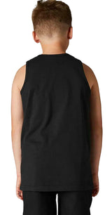 Fox YOUTH BNKR TANK Black BACK FACING MODEL