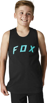 Fox YOUTH BNKR TANK Black FRONT FACING MODEL