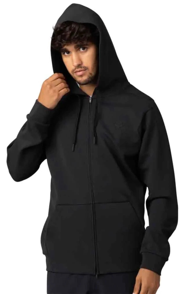Fox RISE ZIP FLEECE - Black FRONT