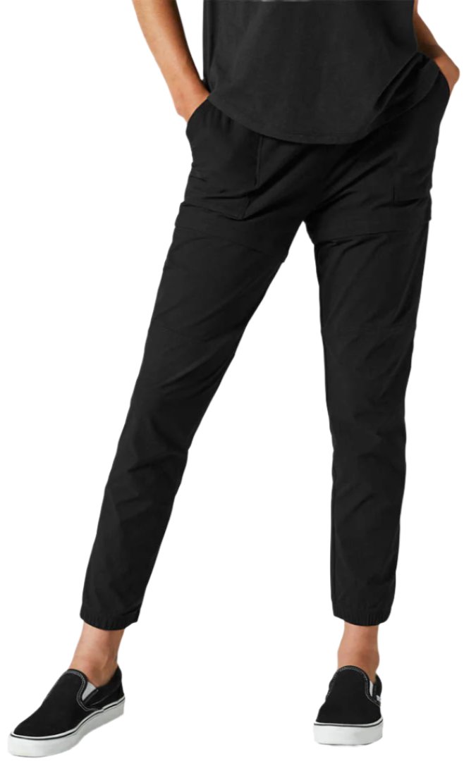 Fox WOMENS TRAVELLED ZIP OFF PANT - Black FRONT
