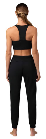 Fox WOMENS BALANCE FLEECE JOGGER Black BACK FACING MODEL
