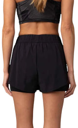 Fox WOMENS CONTENDER 2IN1 SHORT - Black BACK