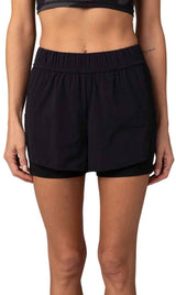 Fox WOMENS CONTENDER 2IN1 SHORT - Black FRONT