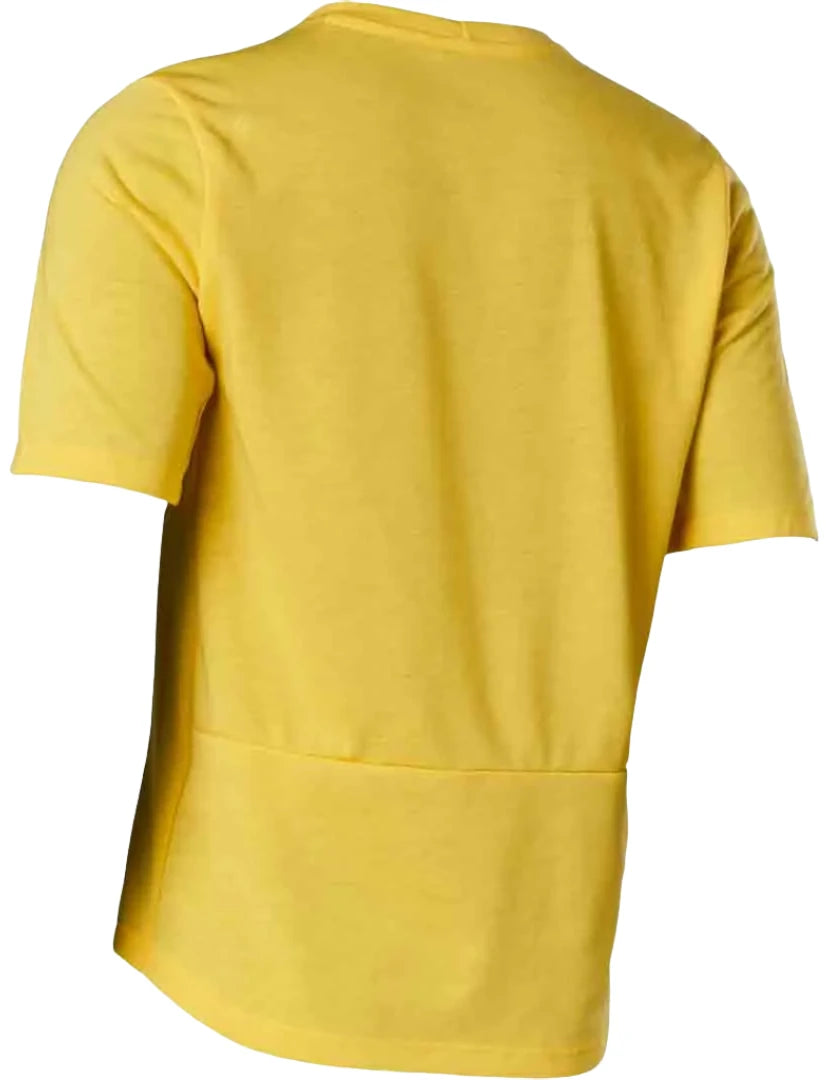 Fox YOUTH RANGER DR SS JERSEY - Pear Yellow Grey BACK