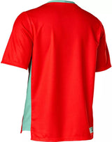 Fox YOUTH DEFEND SS JERSEY - Flo Red Back