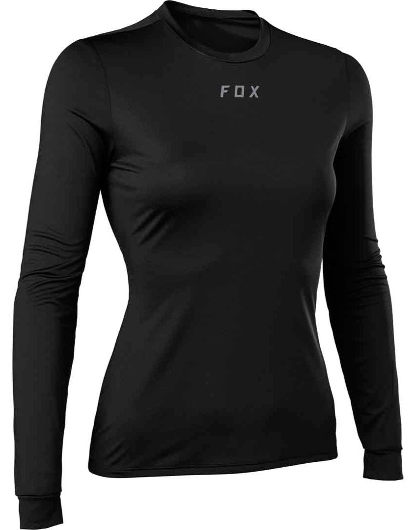 Fox WOMENS TECBASE LS SHIRT - Black 