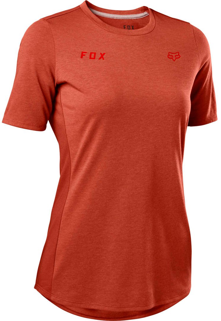 Fox WOMENS RANGER DR SS JRSY DOUBLE FOX - Red FRONT
