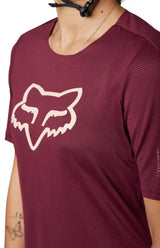 Fox WOMENS FLEXAIR SS JERSEY - Dark Maroon Side front