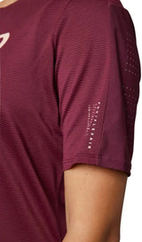 Fox WOMENS FLEXAIR SS JERSEY - Dark Maroon Sleeve