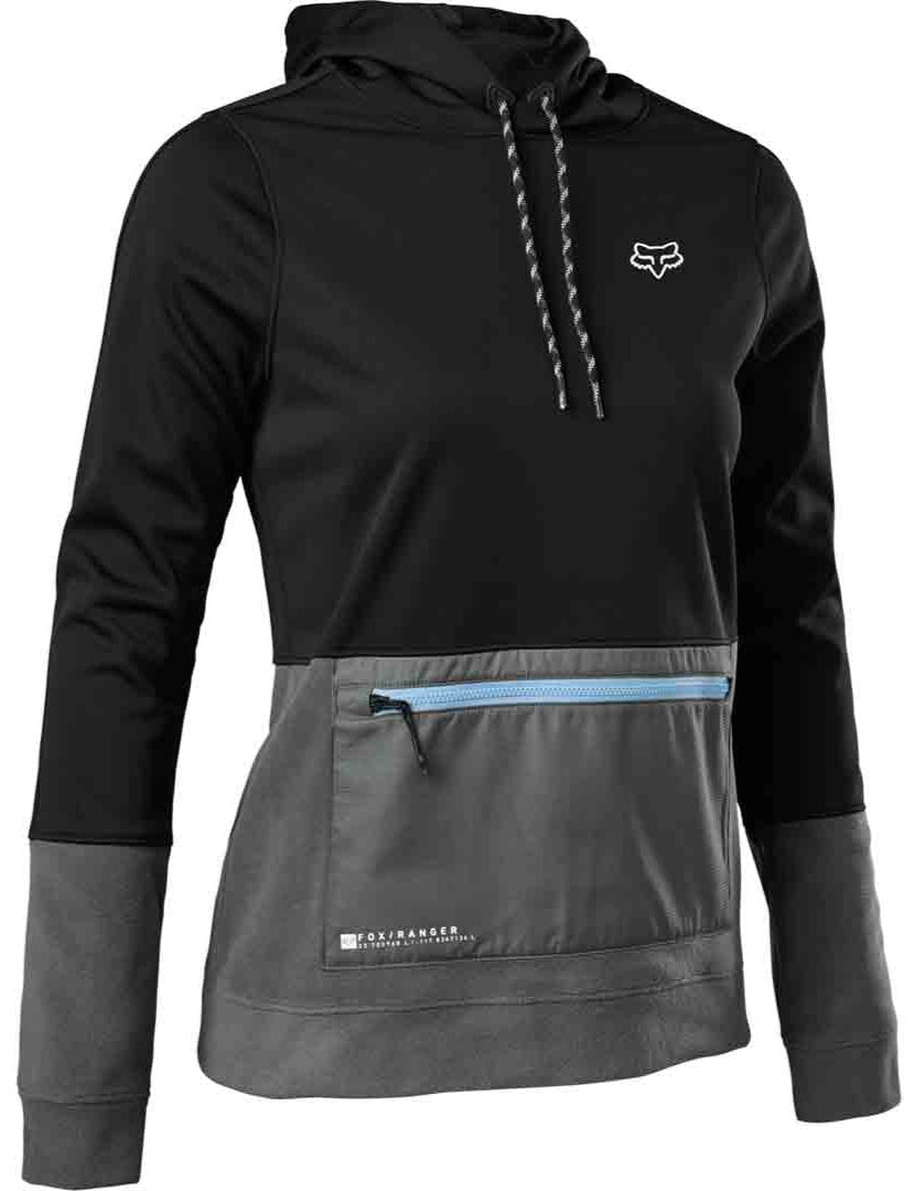 Fox WOMENS RANGER WINDBLOC® HOODIE - Black FRONT