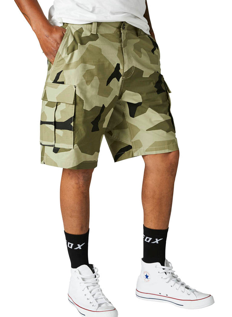 Fox Slambozo Camo Short 2.0 Green Camo SIDE FRONT 