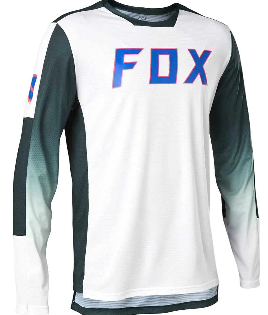 Fox DEFEND RS Long Sleeve JERSEY PARK White FRONT