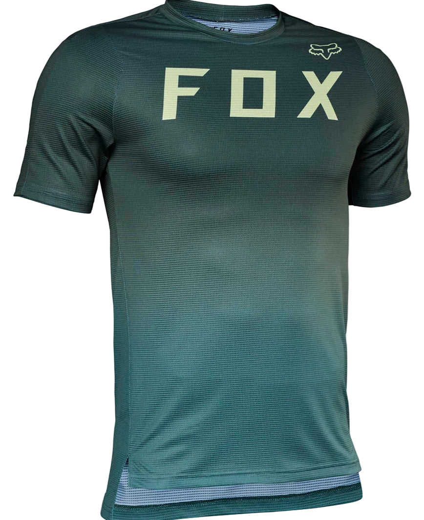 Fox FLEXAIR Short Sleeve JERSEY Emerald FRONT