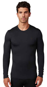 Fox TECBASE FIRE LS SHIRT - Black FRONT