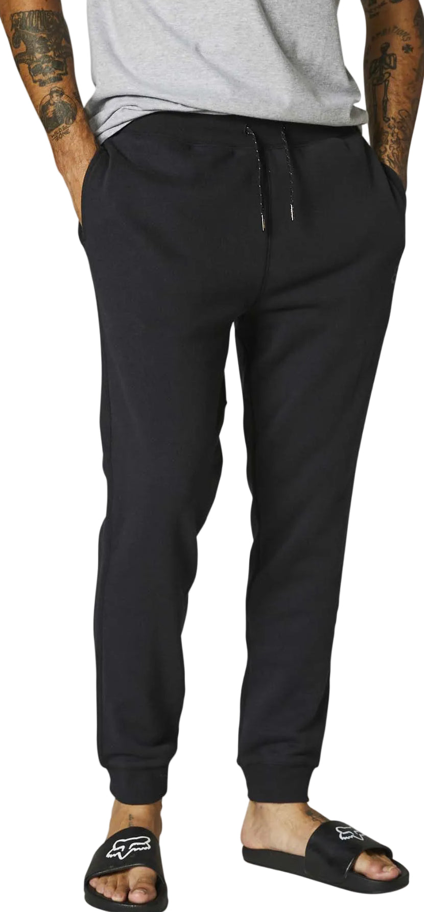 Fox LAY LO FLEECE PANT Black FRONT
