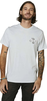 Fox DUALITY Short Sleeve TEE Light Heather Grey FRONT FACING MODEL