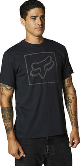 Fox OFF TILTER Short Sleeve TEE Black SIDE-FRONT FACING MODEL