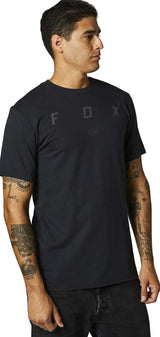 Fox PARALLAX Short Sleeve TEE Black SIDE-FRONT FACING MODEL