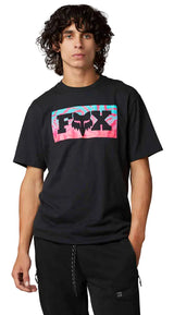 Fox NUKLR Short Sleeve PREMIUM TEE Black FRONT FACING MODEL