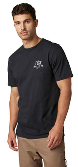 Fox NO CONTEST Short Sleeve PREMIUM TEE Black FRONT FACING MODEL