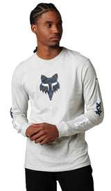 Fox NUKLR Long Sleeve PREMIUM TEE Lgy FRONT FACING MODEL