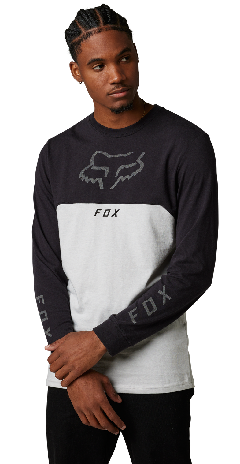 Fox RYAKTR LS PREMIUM TEE Black FRONT FACING MODEL