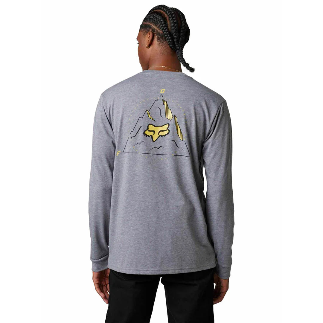 Fox FINISHER LS Tech Tee Heather Graphite 2023