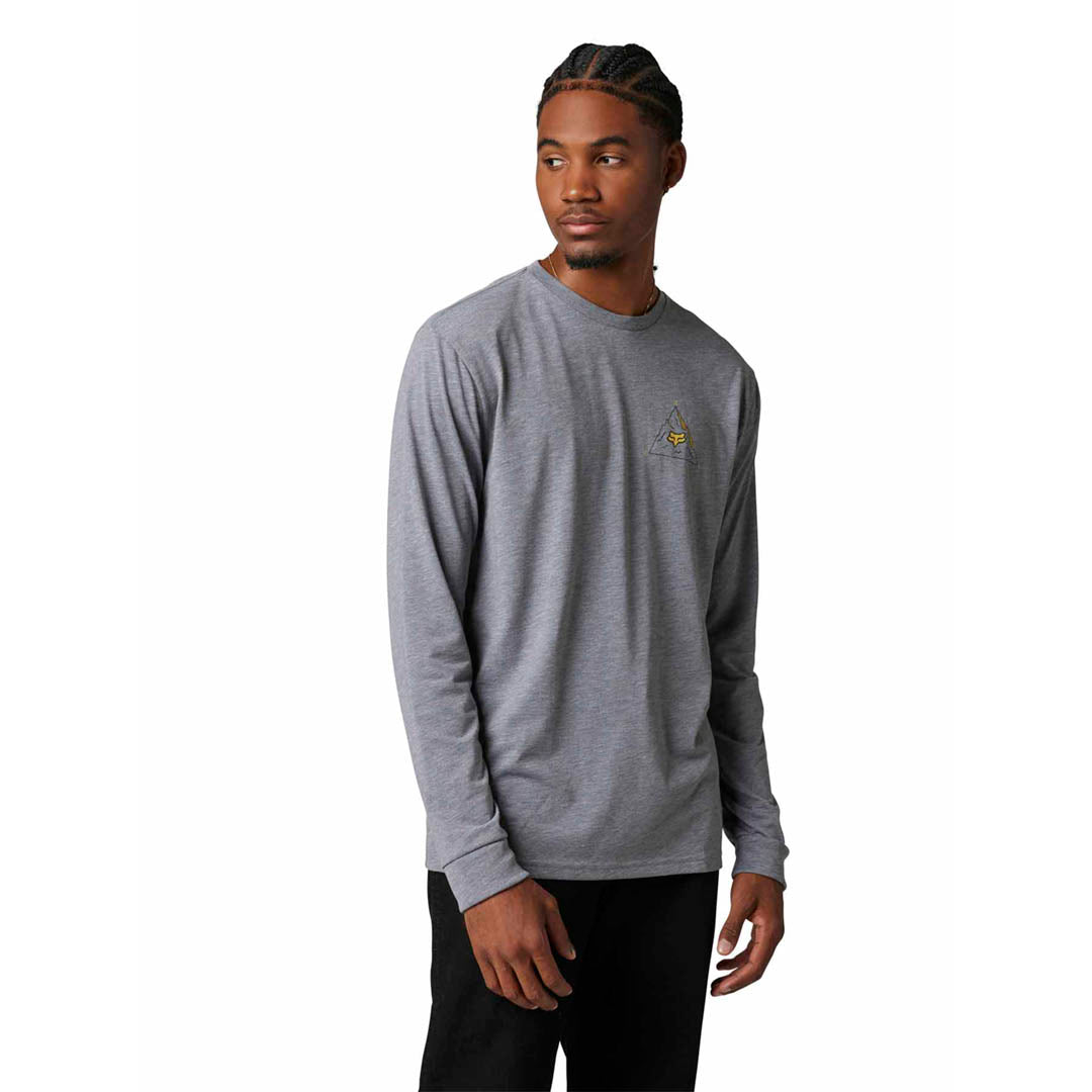 Fox FINISHER LS Tech Tee Heather Graphite 2023