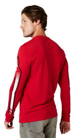 Fox VIZEN LS TECH TEE - Flame Red BACK