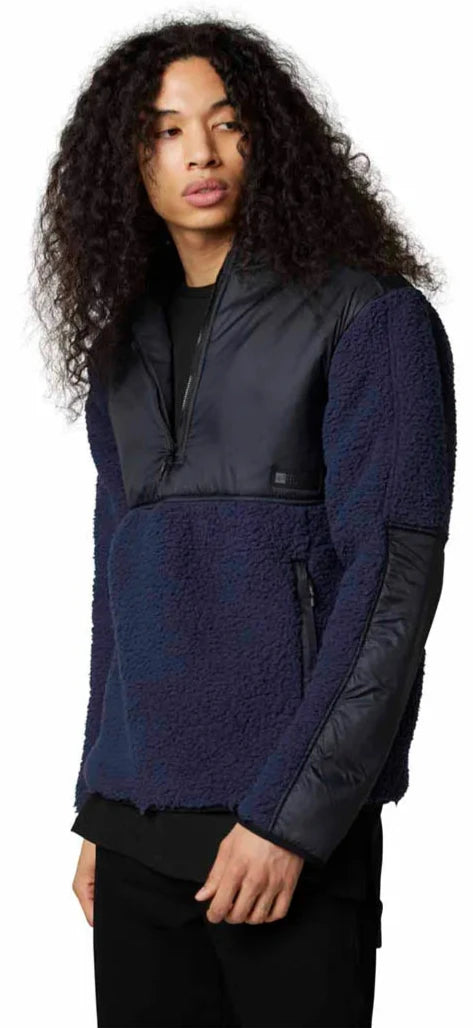 Fox TACTICAL DIVERSION HALF ZIP - Deep Cobalt SIDE FRONT