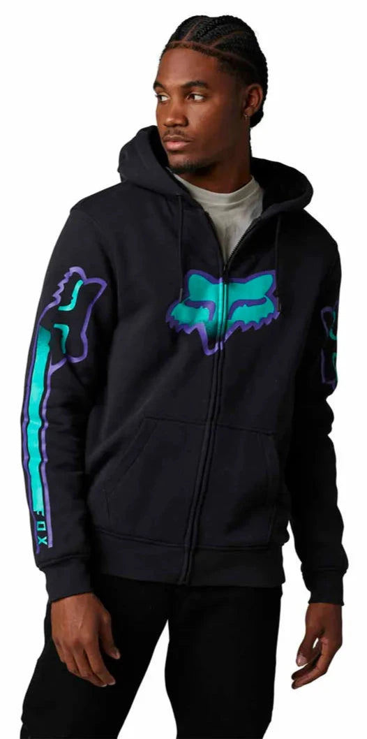 Fox VIZEN SASQUATCH FLEECE - Black SIDE FRONT