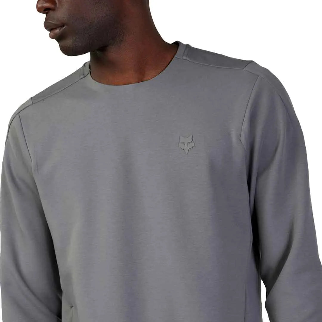 Fox RISE CREW FLEECE - Pew FRONT