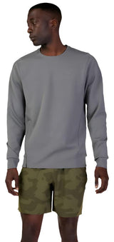 Fox RISE CREW FLEECE - Pew FRONT