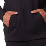 Fox RISE PULLOVER FLEECE - Black POCKET