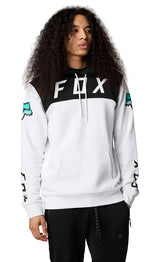 Fox FGMNT PO FLEECE White FRONT FACING MODEL