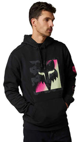Fox DETONATE PO FLEECE Black SIDE-FRONT FACING MODEL