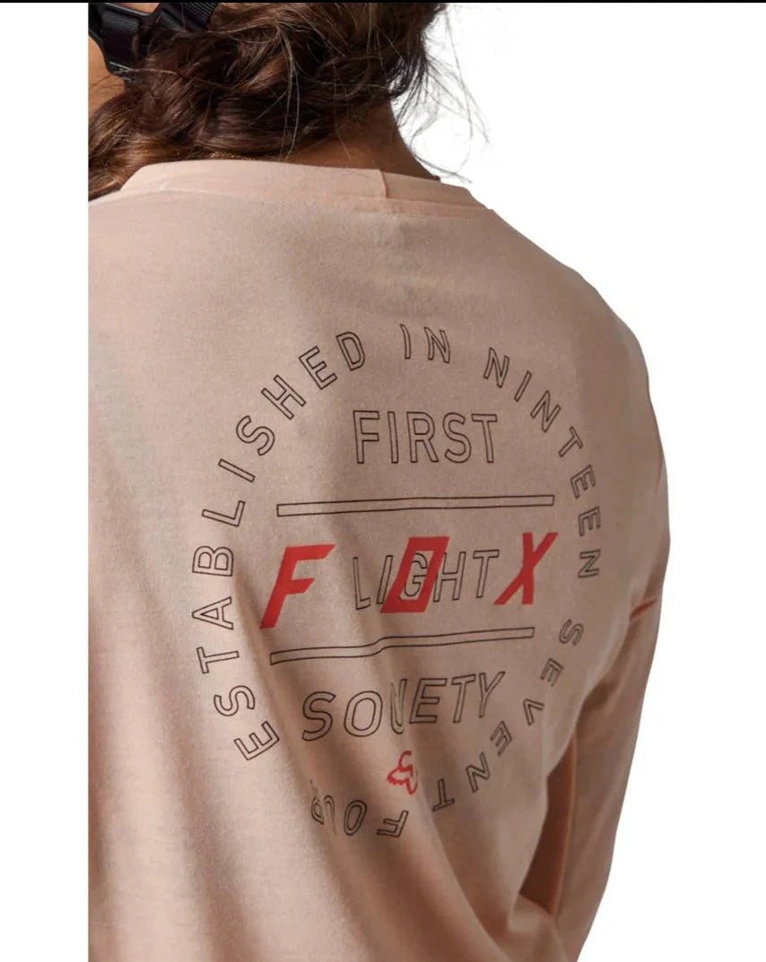 Fox W RANGER DR 3/4 JERSEY - Light Pink Back Print