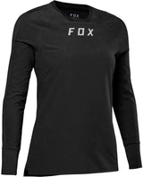 Fox WOMENS DEFEND THERMAL JERSEY - Black side front