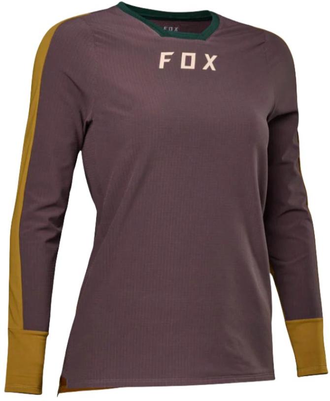 Fox WOMENS DEFEND THERMAL JERSEY - Root Beer Front