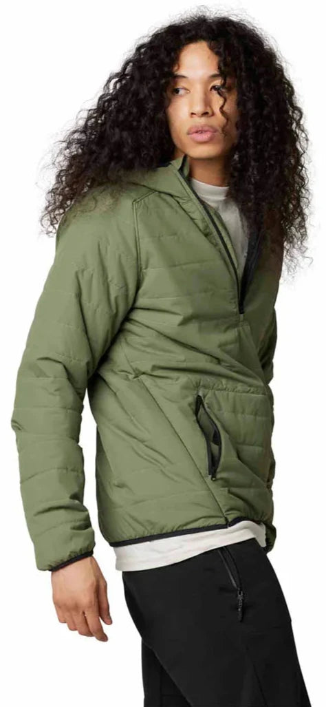 Fox HOWELL HOODED PUFFY ANORAK - Army 