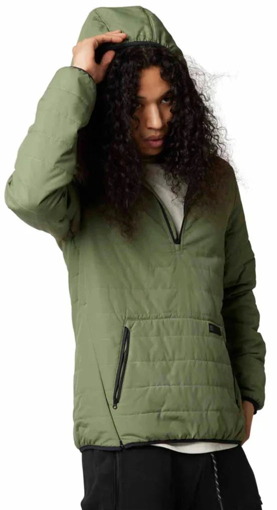 Fox HOWELL HOODED PUFFY ANORAK - Army