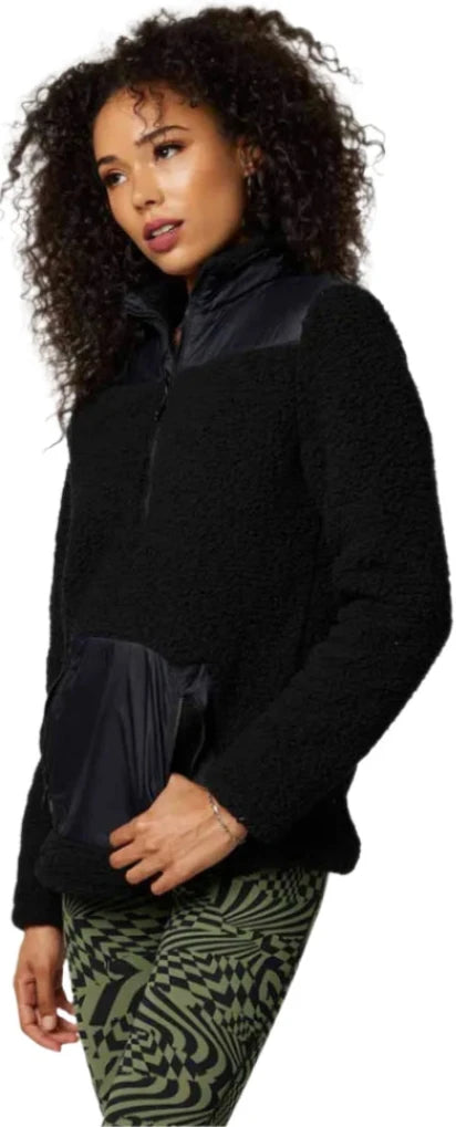 Fox WOMENS GEOLOGY SHERPA PULLOVER - Black Front Side