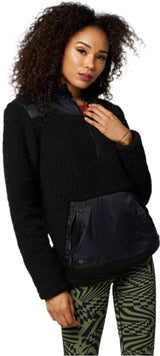 Fox WOMENS GEOLOGY SHERPA PULLOVER - Black front