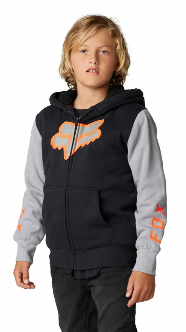 Fox YOUTH LEED SHERPA FLEECE - Black FRONT