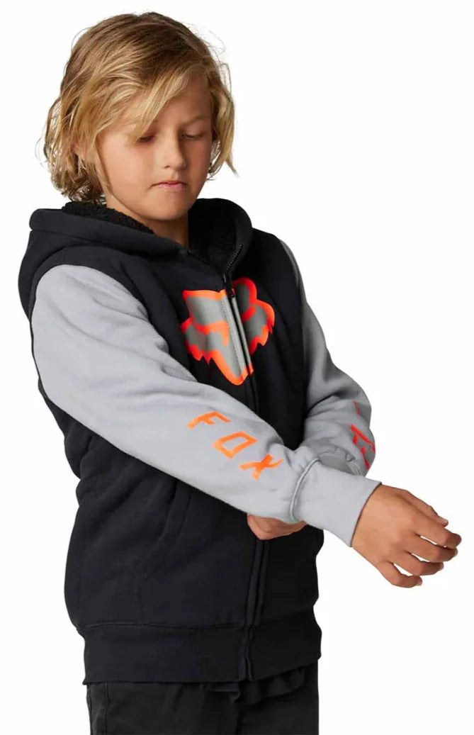 Fox YOUTH LEED SHERPA FLEECE - Black SLEEVE