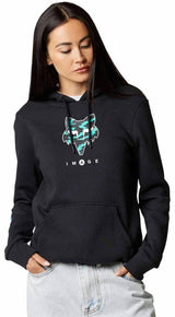 Fox WOMENS NUKLR PULLOVER FLEECE - Black FRONT