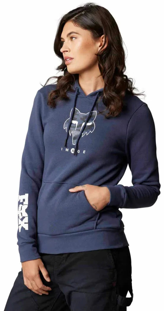 Fox  WOMENS NUKLR PULLOVER FLEECE - Deep Cobalt SIDE FRONT
