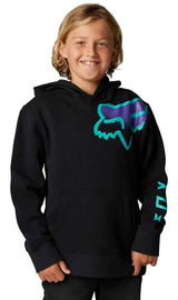 Fox YOUTH TOXSYK PULLOVER FLEECE Black FRONT FACING MODEL
